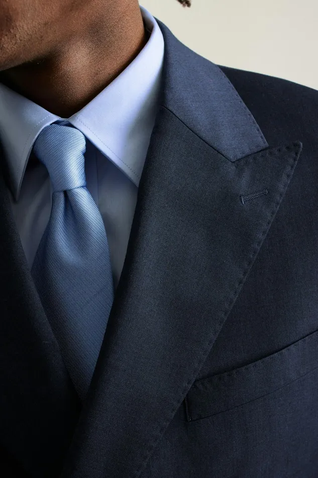 Men Jetsetter Wool Double Breasted Blazer Light Navy Bonobos Blazers and Sport Coats