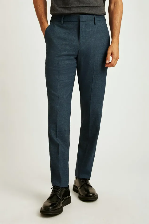 Men Jetsetter Wool Dress Pant Dark Green Basketweave Bonobos Dress Pants