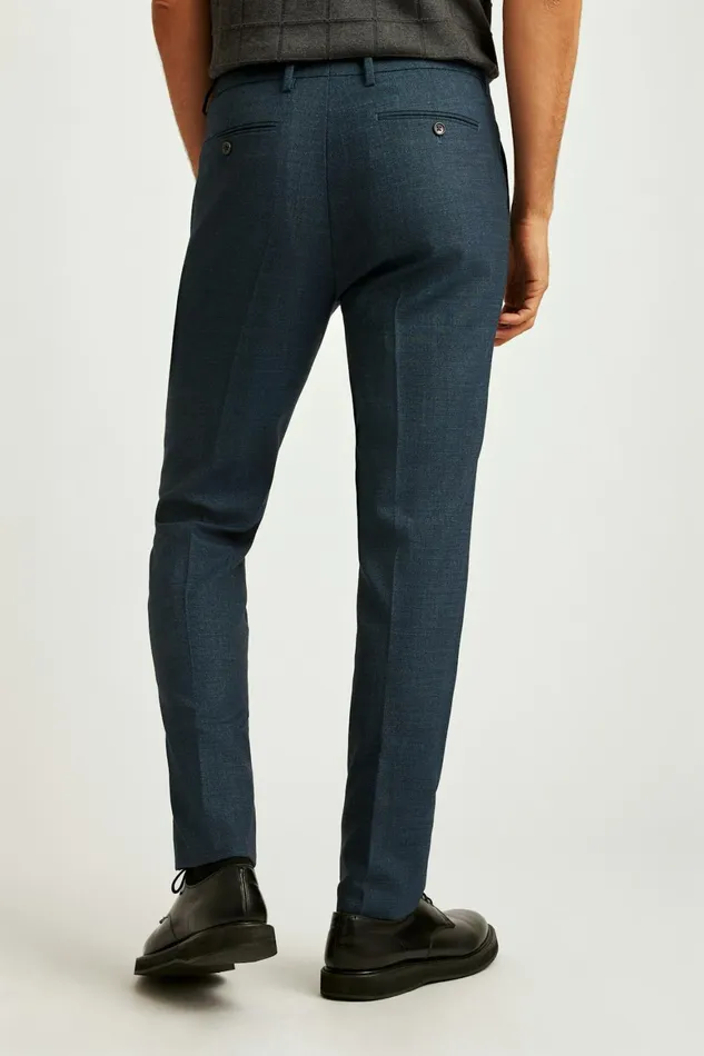 Men Jetsetter Wool Dress Pant Dark Green Basketweave Bonobos Dress Pants