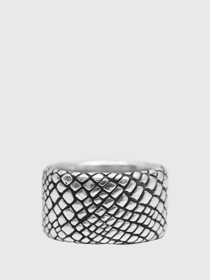 Men Jewelry John Varvatos SNAKESKIN BAND RING No Color