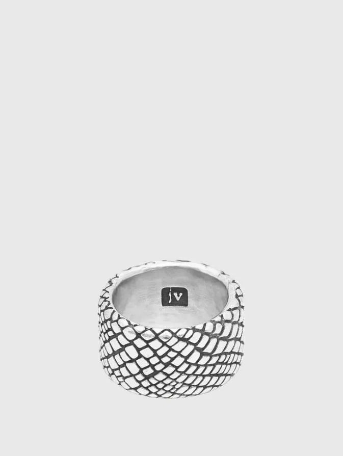 Men Jewelry John Varvatos SNAKESKIN BAND RING No Color