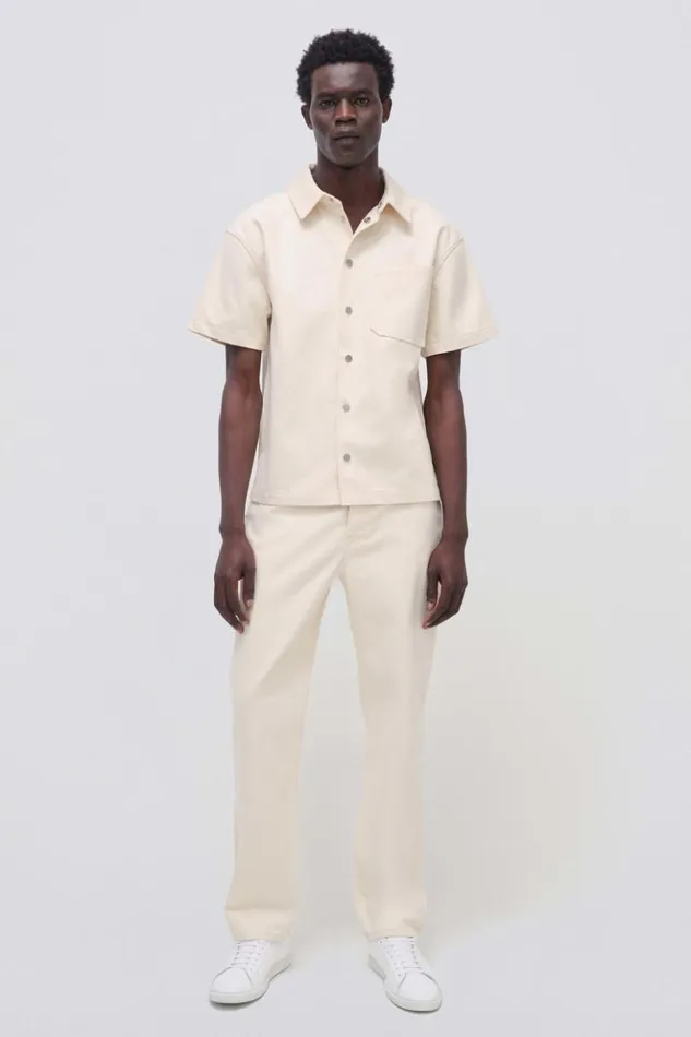 Men Jonas Shirt Ecru Jonathan Simkhai Tops and TShirts