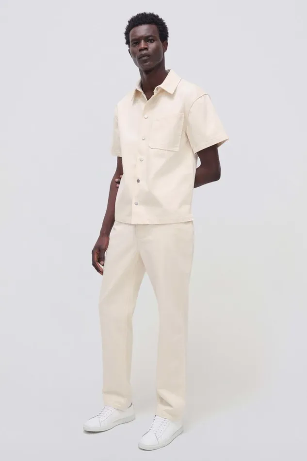 Men Jonas Shirt Ecru Jonathan Simkhai Tops and TShirts