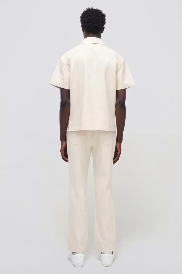 Men Jonas Shirt Ecru Jonathan Simkhai Tops and TShirts
