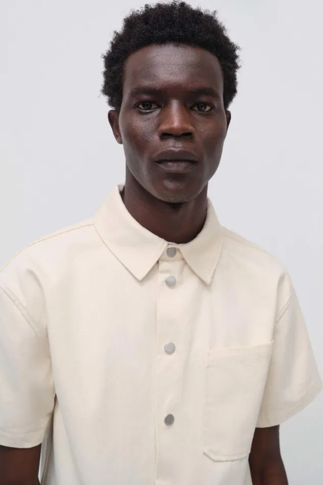 Men Jonas Shirt Ecru Jonathan Simkhai Tops and TShirts