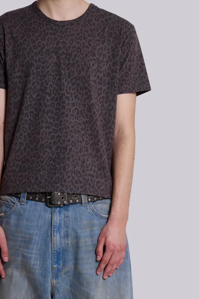 Men Leopard Fade Tee Jaded London TShirts and Vests