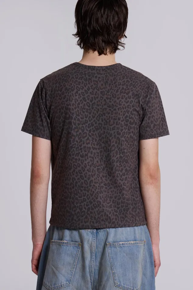 Men Leopard Fade Tee Jaded London TShirts and Vests
