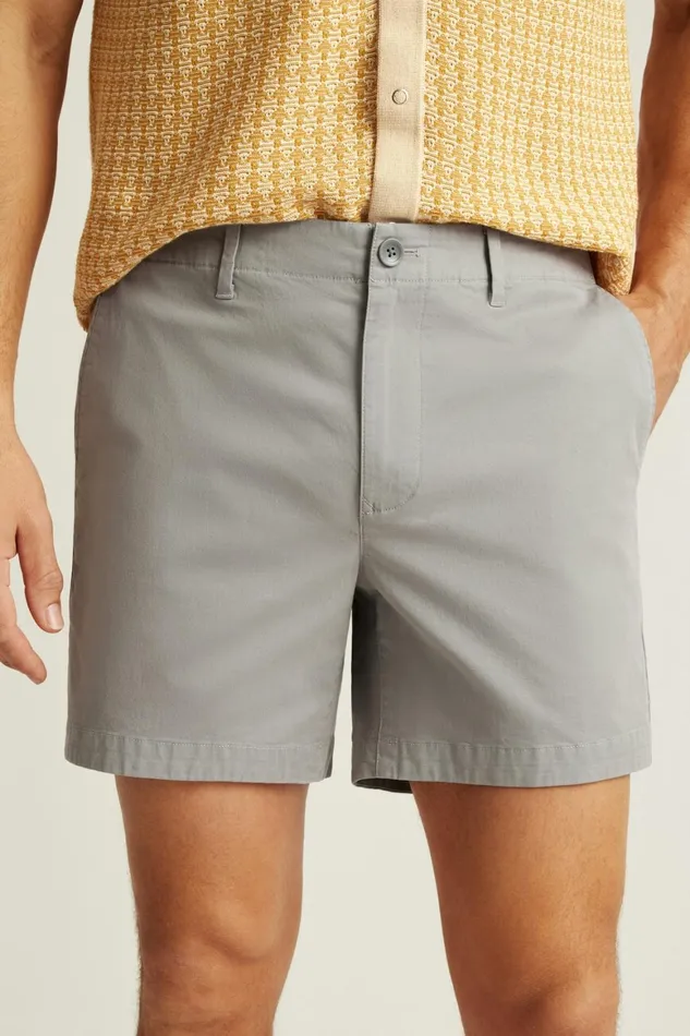 Men Lightweight Chino Short Monument Grey Bonobos Chino Shorts