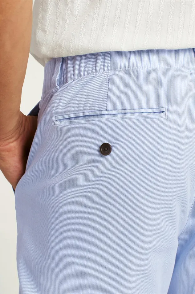 Men Lightweight Chino Short Sky White Stripe Bonobos Chino Shorts