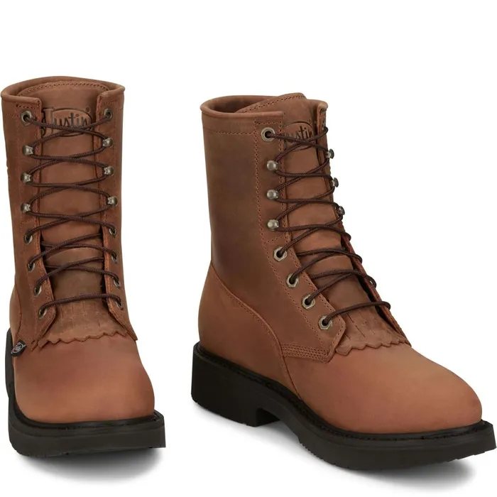 MEN Livestock 8034 Waterproof Aged Bark Justin Boots Work