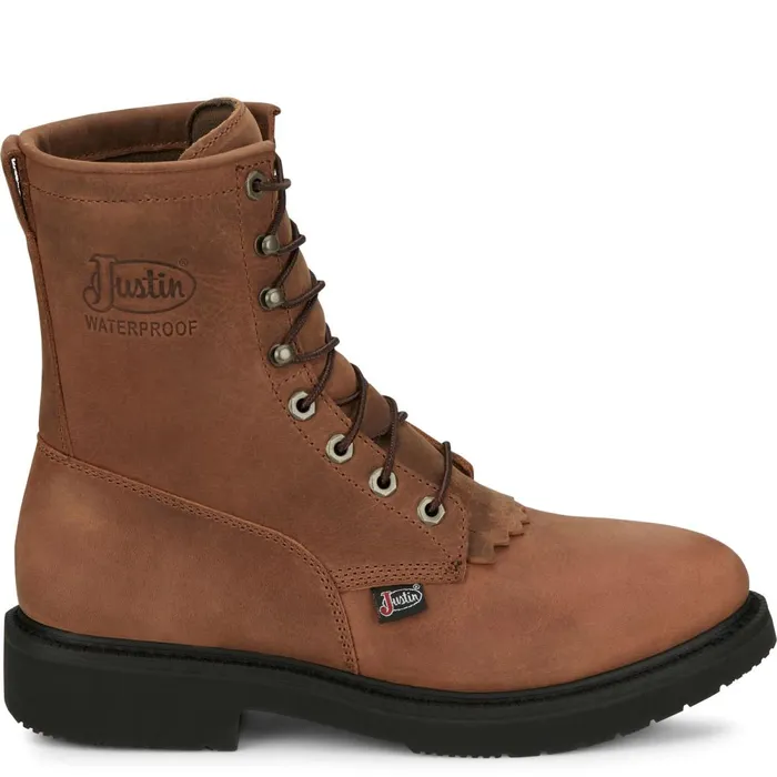 MEN Livestock 8034 Waterproof Aged Bark Justin Boots Work
