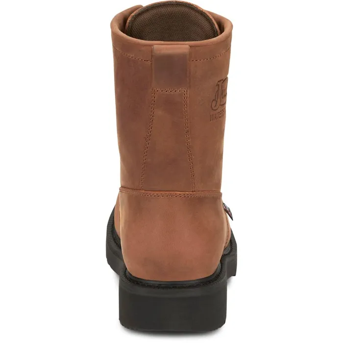 MEN Livestock 8034 Waterproof Aged Bark Justin Boots Work
