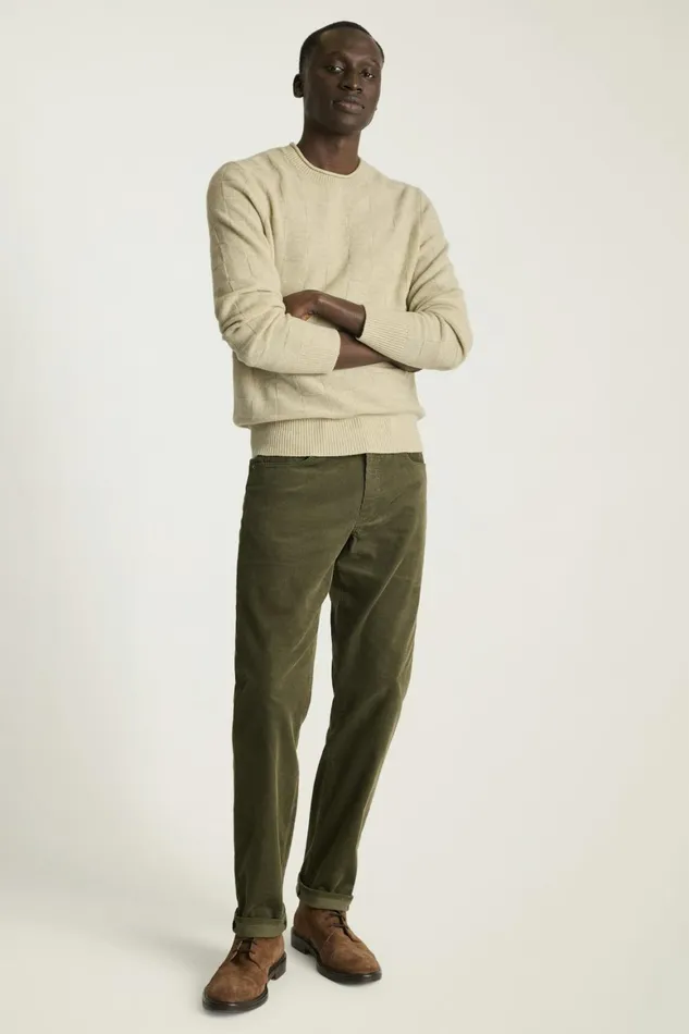 Men Merino Roll Neck Sweater Natural Bonobos Crew and VNeck Sweaters