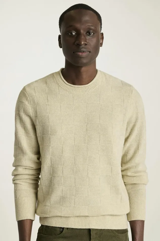 Men Merino Roll Neck Sweater Natural Bonobos Crew and VNeck Sweaters