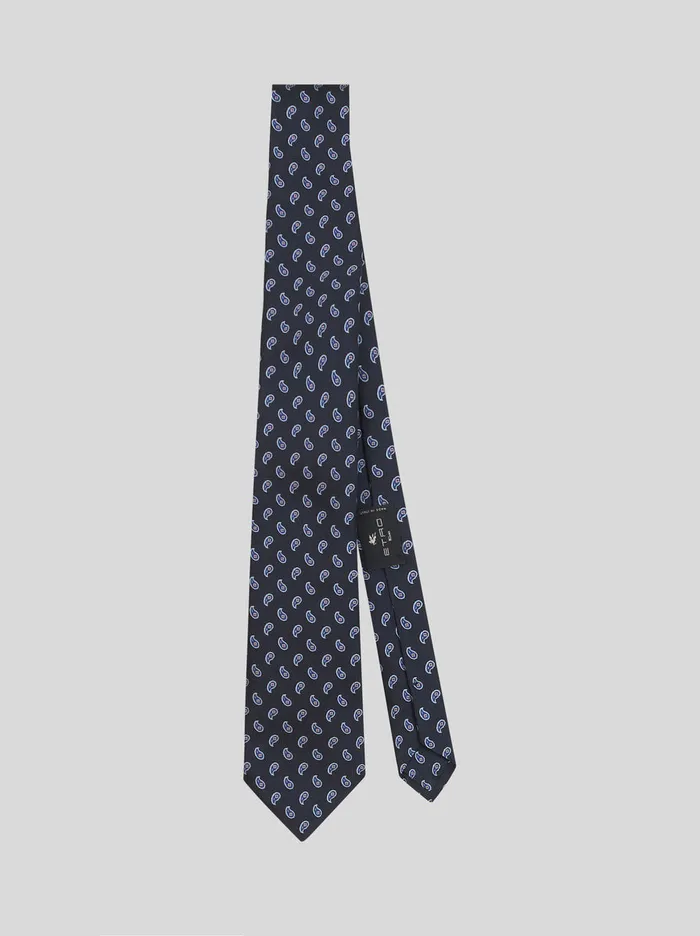 Men Micro Paisley Tie Etro Ties And Pocket Squares
