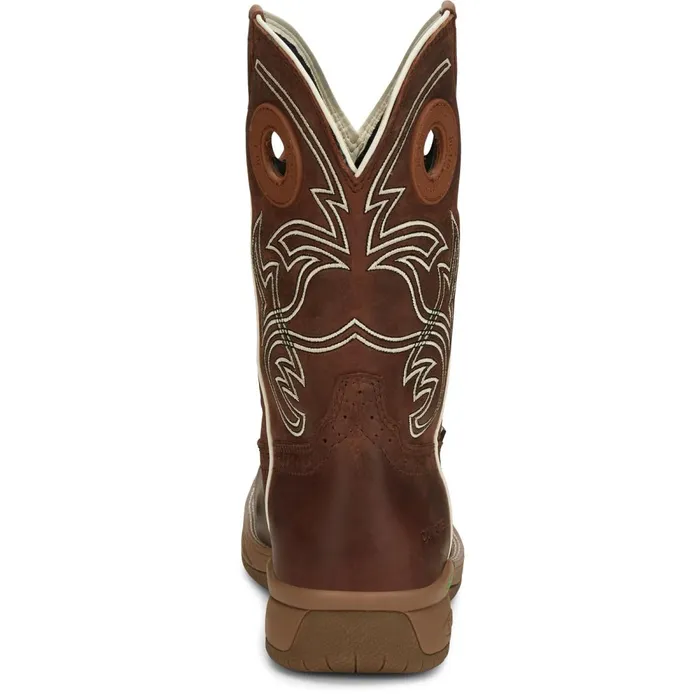 MEN Nitread 11034 Waterproof Nano Comp Toe Spice Justin Boots Work