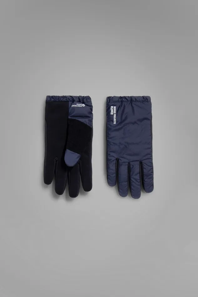 Men Norse Projects Accessories Norse Elmer Pertex Quantum Insulated Glove Dark Navy