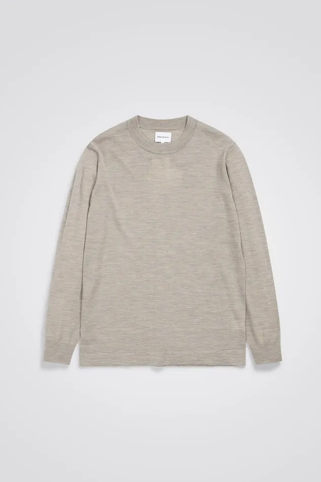 Men Norse Projects Knitwear Teis Tech Merino Sweater Sand