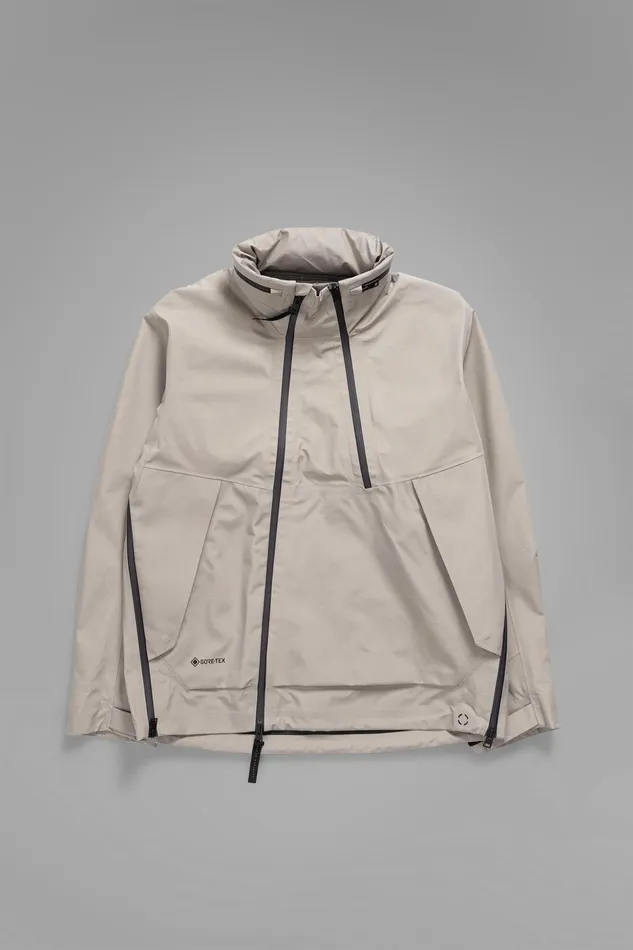 Men Norse Projects Outerwear GoreTex 3L Stand Collar Jacket Mid Khaki