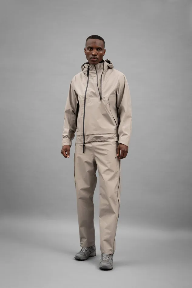 Men Norse Projects Outerwear GoreTex 3L Stand Collar Jacket Mid Khaki
