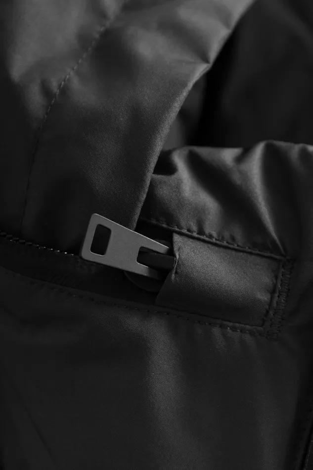 Men Norse Projects Outerwear Stand Collar Short Down Jacket Pertex Shield Black