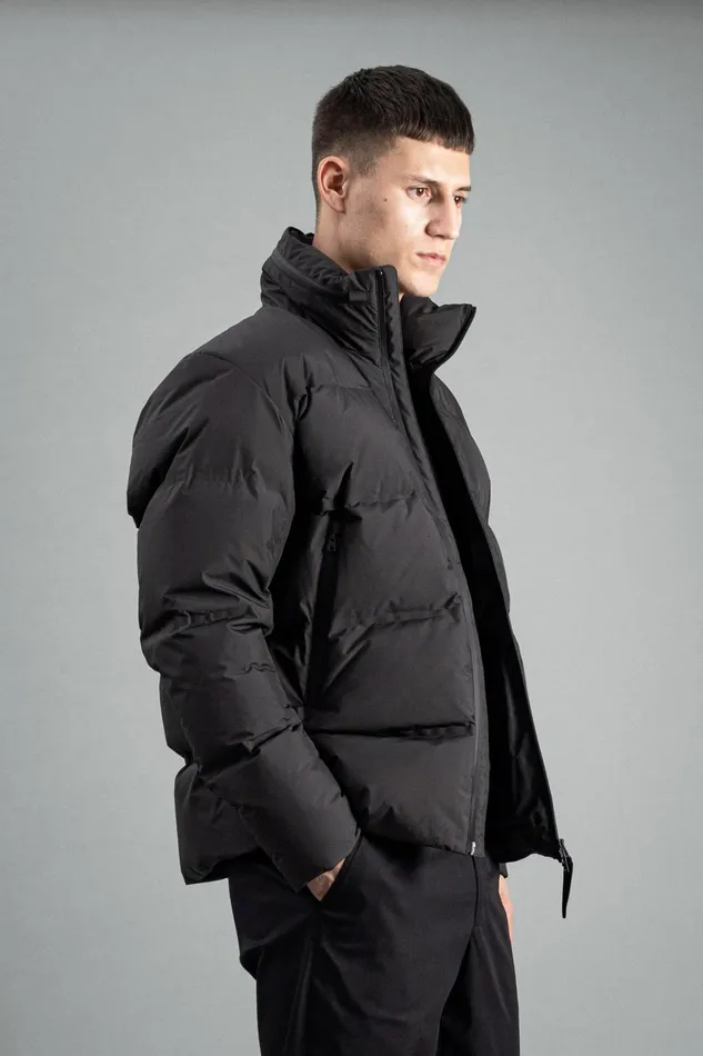 Men Norse Projects Outerwear Stand Collar Short Down Jacket Pertex Shield Black