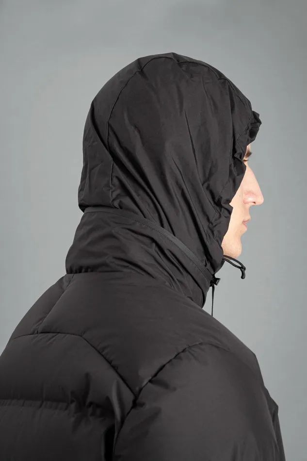 Men Norse Projects Outerwear Stand Collar Short Down Jacket Pertex Shield Black