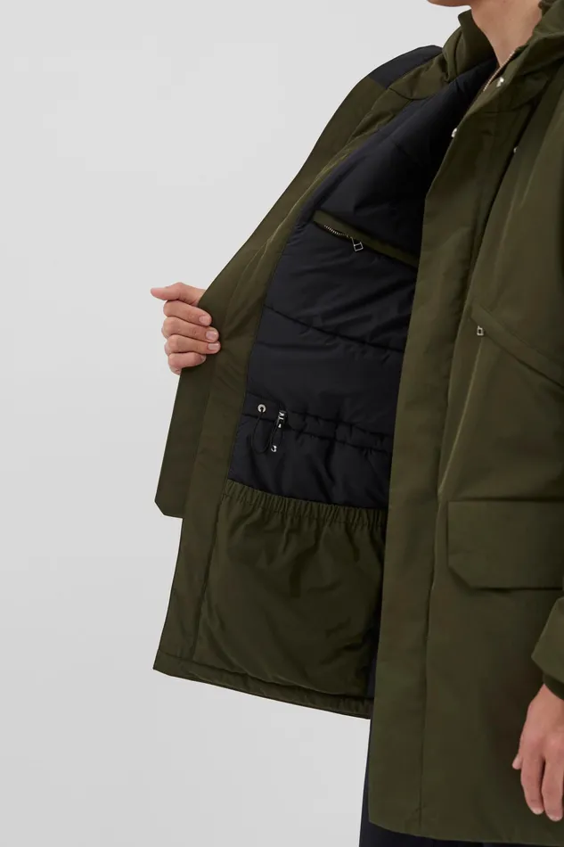 Men Norse Projects Outerwear Stavanger Military Nylon Parka Army Green