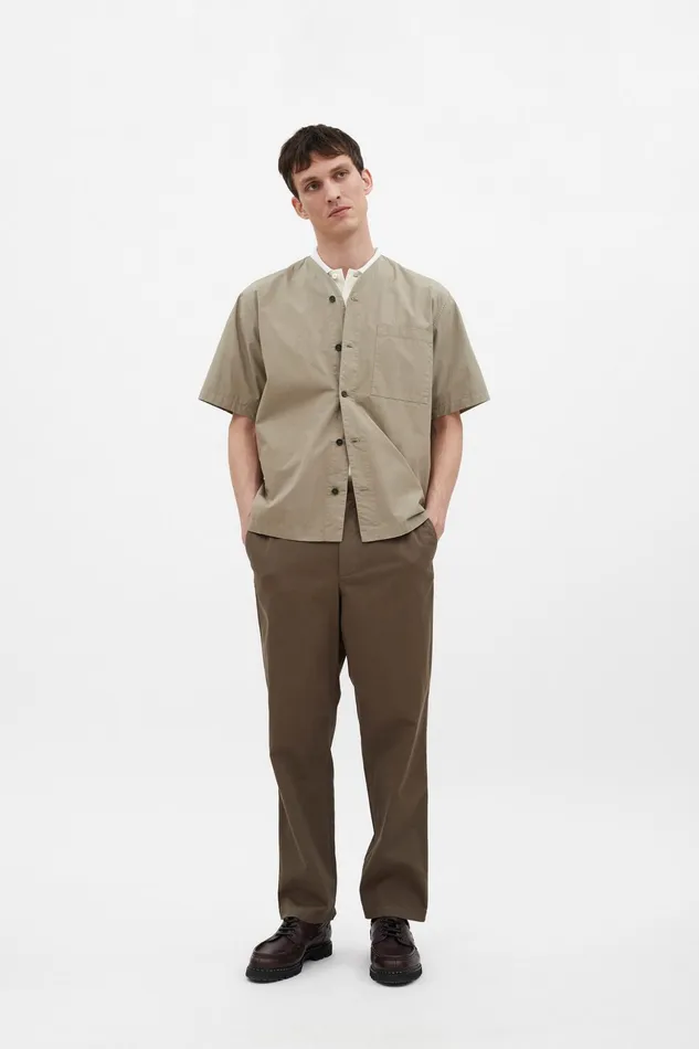 Men Norse Projects Shirting Erwin Typewriter SS Shirt Clay