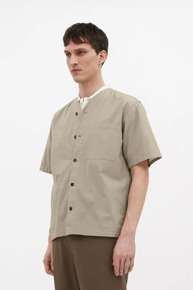 Men Norse Projects Shirting Erwin Typewriter SS Shirt Clay
