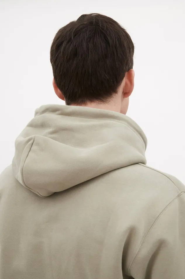Men Norse Projects Sweatshirts Arne Relaxed Organic Brushed Fleece Large N Hoodie Clay