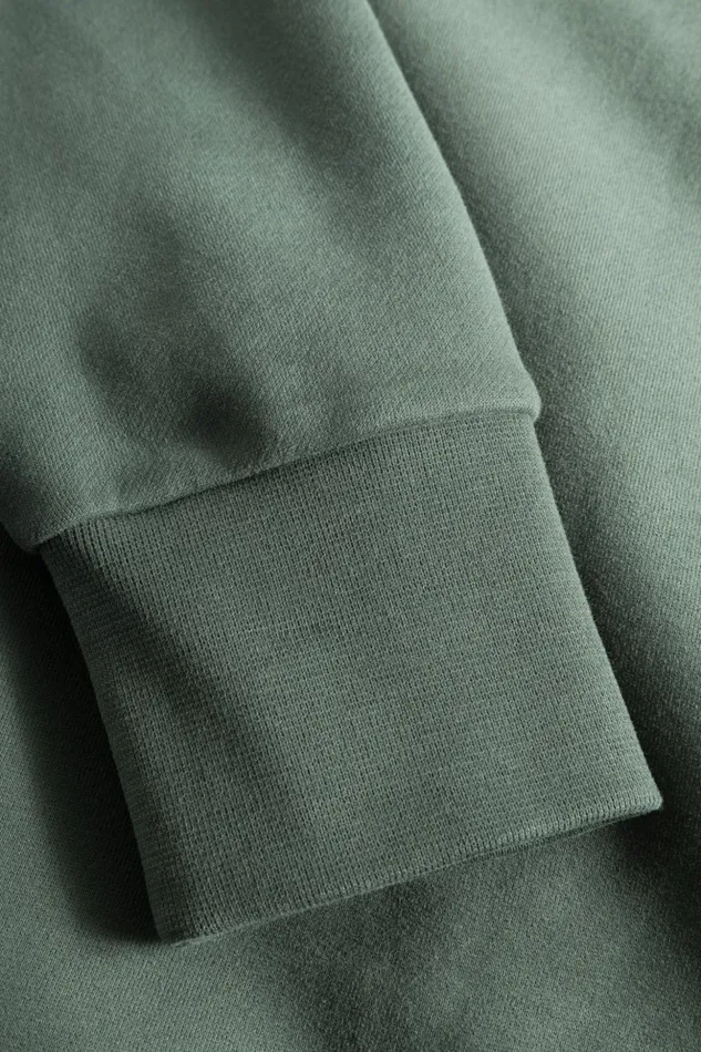 Men Norse Projects Sweatshirts Arne Relaxed Organic Brushed Fleece Large N Hoodie Spruce Green