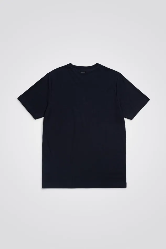 Men Norse Projects TShirts Cotton Crpe Tshirt Dark Navy
