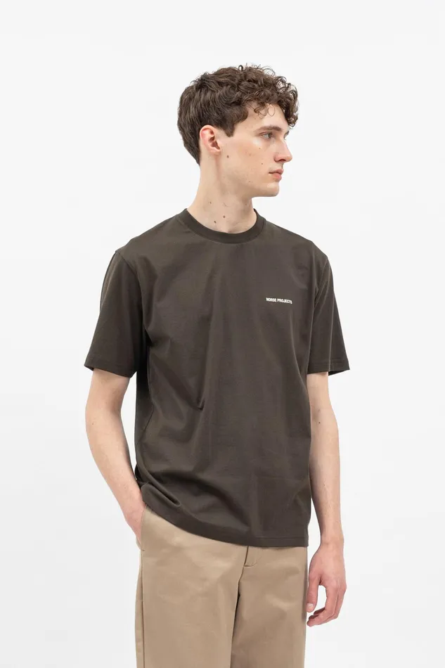 Men Norse Projects TShirts Johannes Logo Tshirt Beech Green