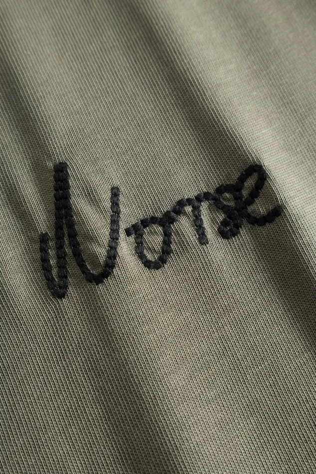 Men Norse Projects TShirts Johannes Organic Chain Stitch Logo Tshirt Sediment Green
