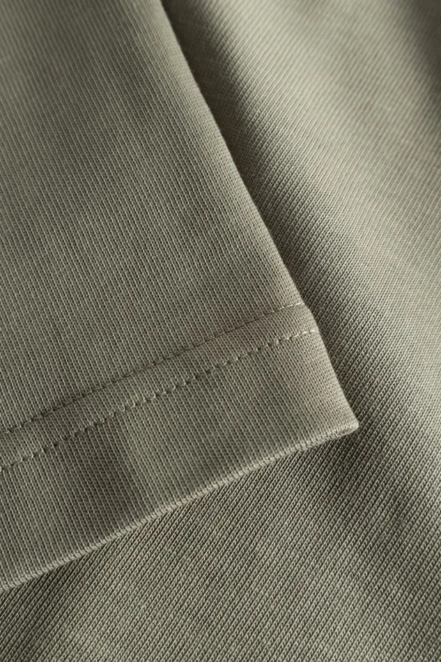 Men Norse Projects TShirts Johannes Organic Chain Stitch Logo Tshirt Sediment Green