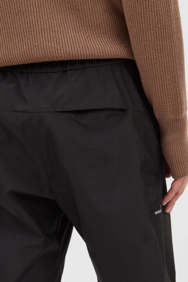 Men Norse Projects Trousers Alvar GoreTex Infinium Tech Trouser Black