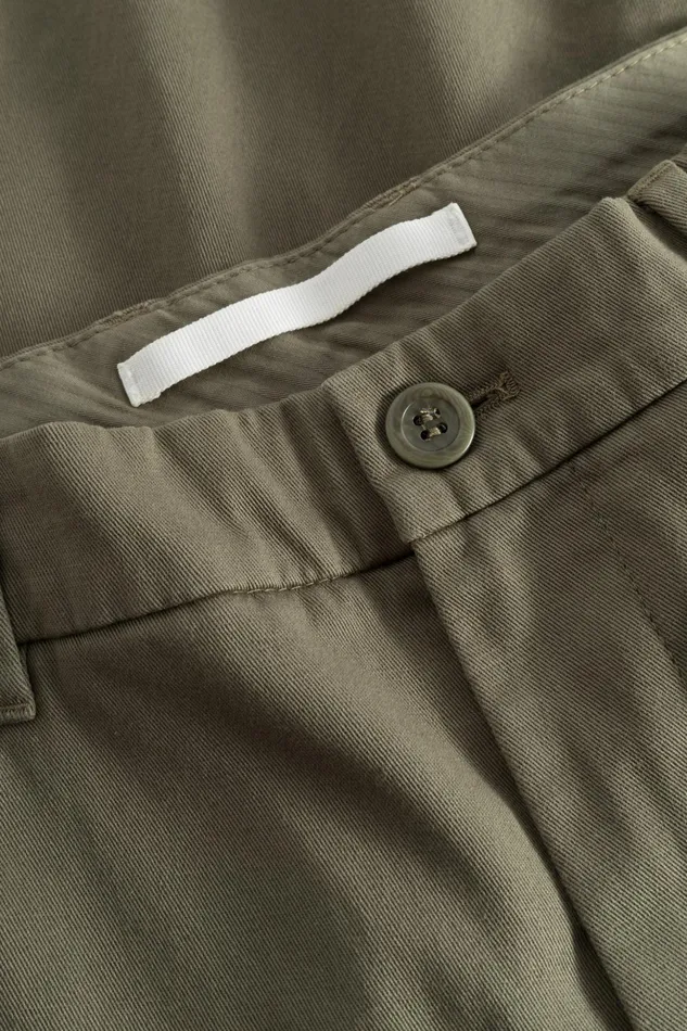Men Norse Projects Trousers Aros Regular Light Stretch Chino Sediment Green