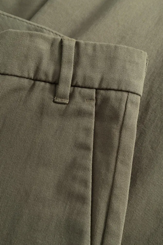 Men Norse Projects Trousers Aros Regular Light Stretch Chino Sediment Green