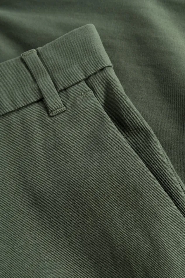 Men Norse Projects Trousers Aros Regular Light Stretch Chino Spruce Green