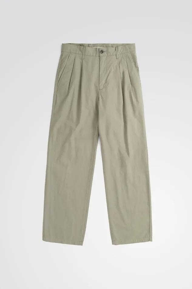 Men Norse Projects Trousers Benn Relaxed Typewriter Pleated Trouser Clay