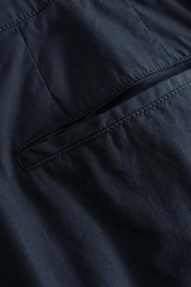 Men Norse Projects Trousers Benn Relaxed Typewriter Pleated Trouser Dark Navy