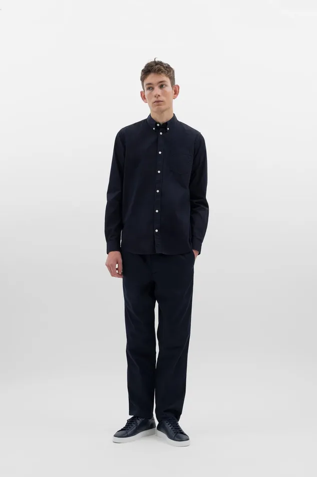 Men Norse Projects Trousers Ezra Light Stretch Dark Navy