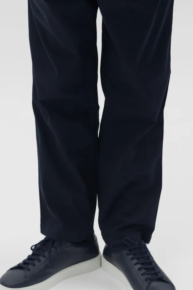 Men Norse Projects Trousers Ezra Light Stretch Dark Navy