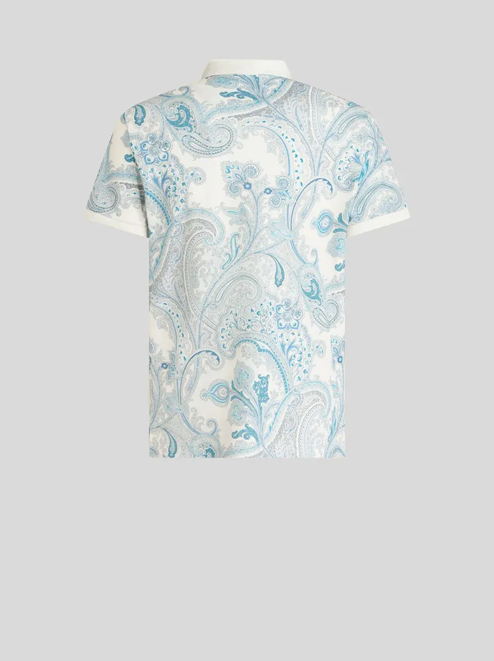 Men Ornamental Paisley Polo Shirt Etro Polo Shirts