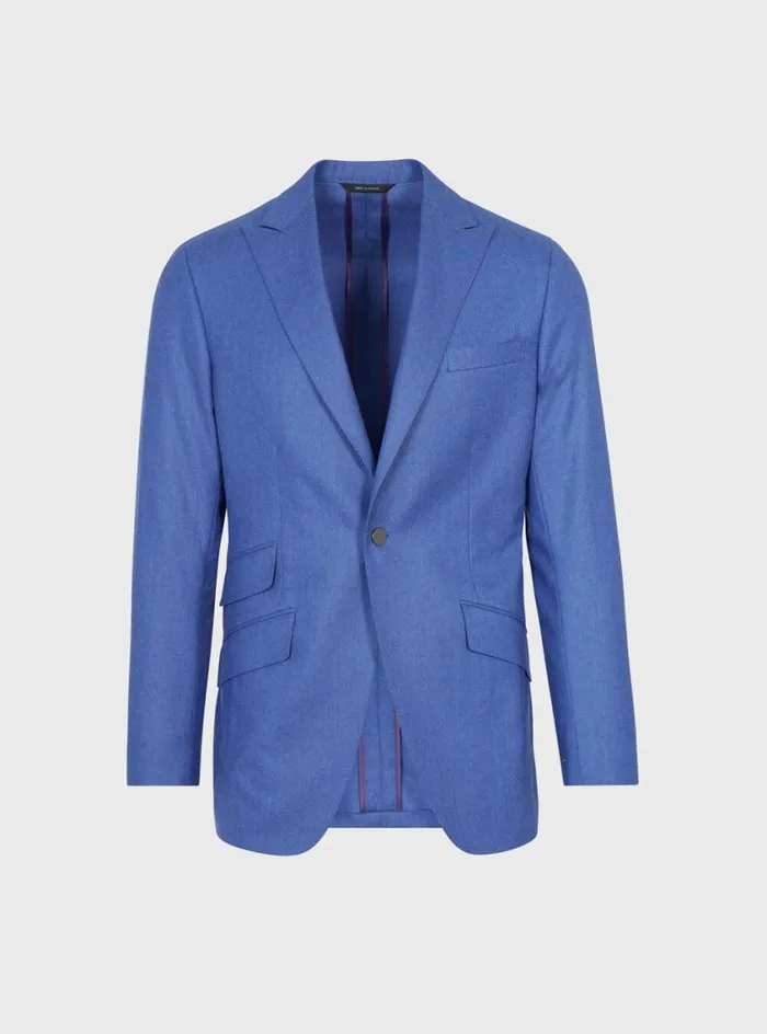 Men Paul Stuart Blazers and Jackets Super 120 Wool Drake Blazer Corn Flower Blue Men Paul Stuart Blazers and Jackets Super 120 Wool Drake Blazer Corn Flower Blue