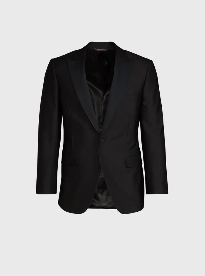 Men Paul Stuart Blazers and Jackets Super 120s Wool Paul Tuxedo Black