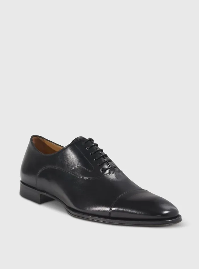 Men Paul Stuart Laceups and Oxfords Majestic Leather Cap Toe Oxford Black Men Paul Stuart Laceups and Oxfords Majestic Leather Cap Toe Oxford Black