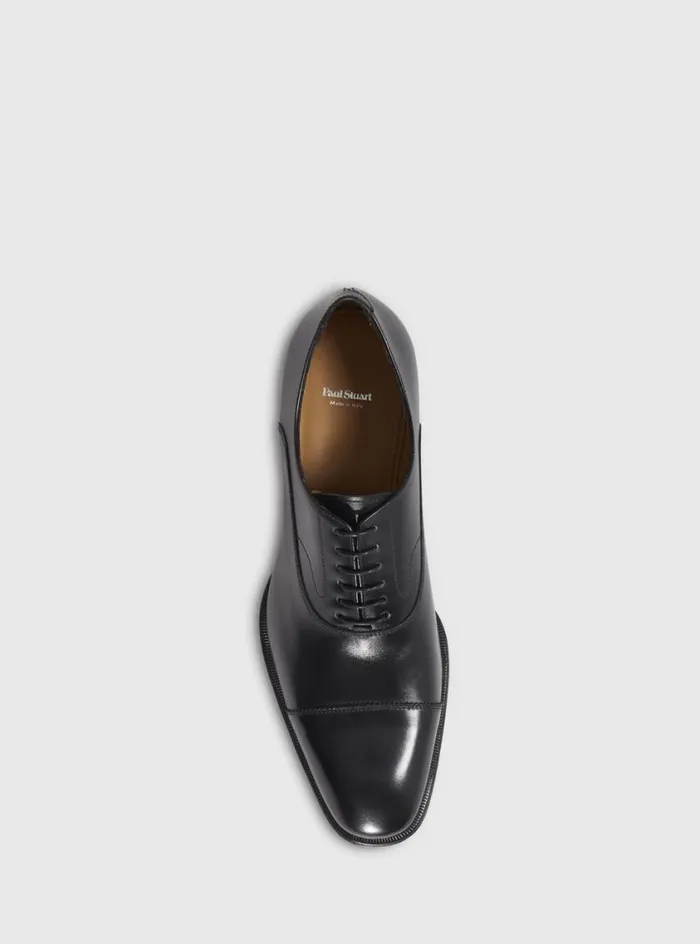 Men Paul Stuart Laceups and Oxfords Majestic Leather Cap Toe Oxford Black Men Paul Stuart Laceups and Oxfords Majestic Leather Cap Toe Oxford Black