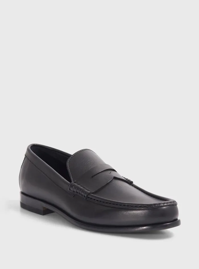 Men Paul Stuart Loafers Mason Leather Loafer Black Men Paul Stuart Loafers Mason Leather Loafer Black